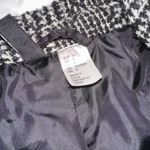 H&M tweed style blazer size 4 - Picture 4 of 7